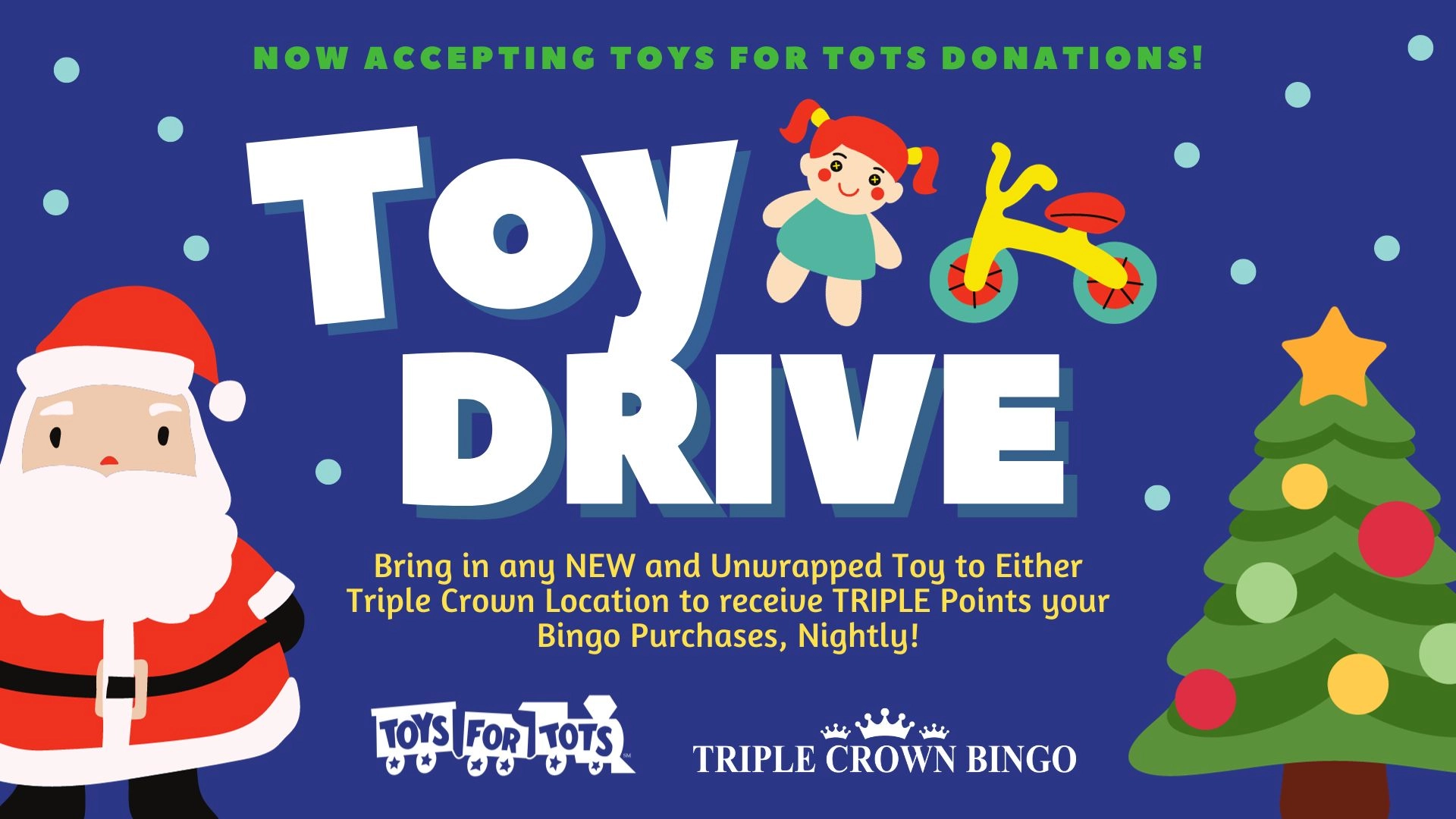 Jolly Holiday Bingo Events & Prizes